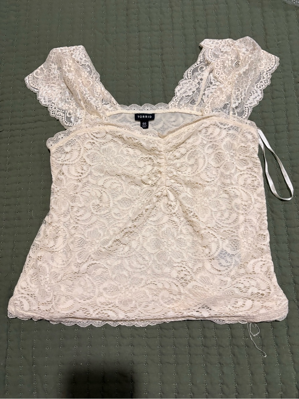 torrid Ivory Lace Camisole Tank